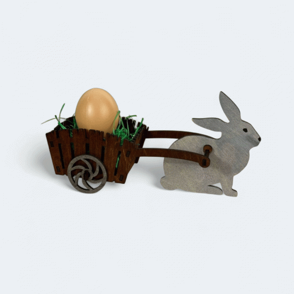 Hase mit Kutsche