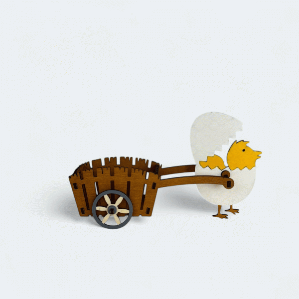 Küken mit Kutsche